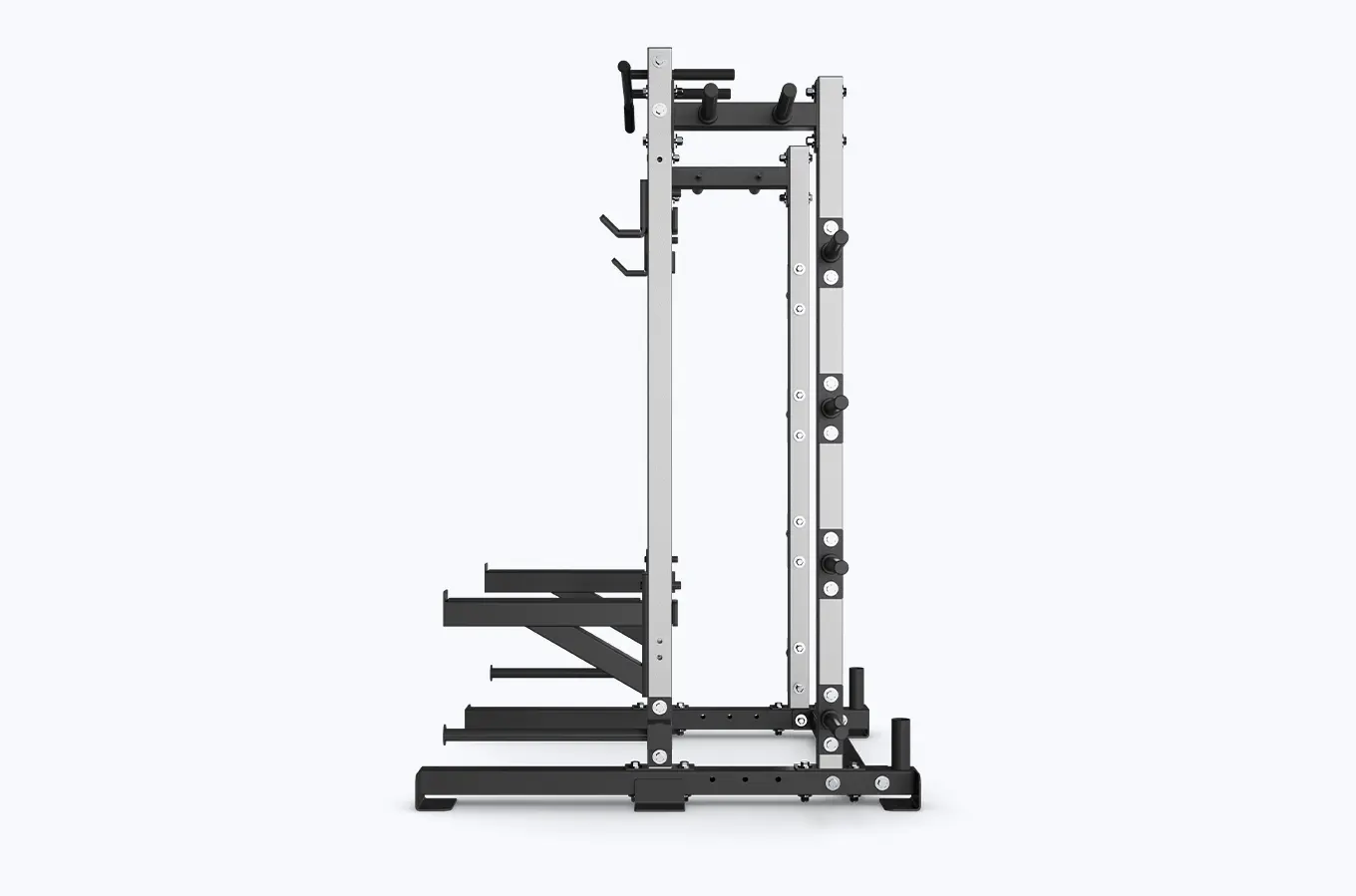 Pro Half Rack-Keep Plates Close at Hand