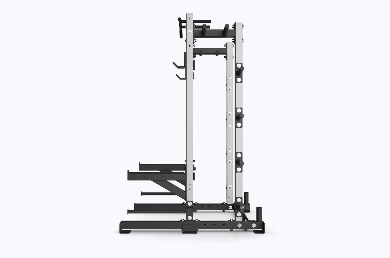 Pro Half Rack-Keep Plates Close at Hand
