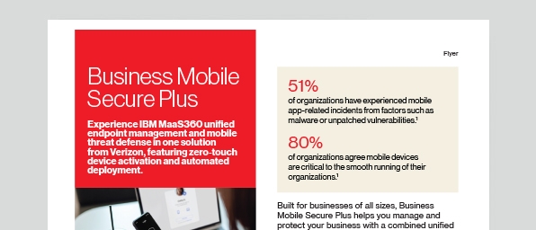 Business Mobile Secure Plus Flyer