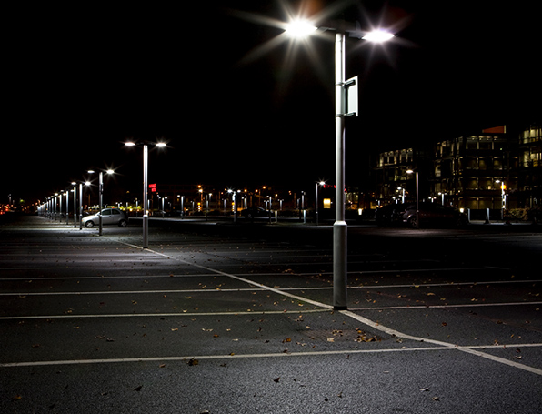 Sqre|Parking lot with lights