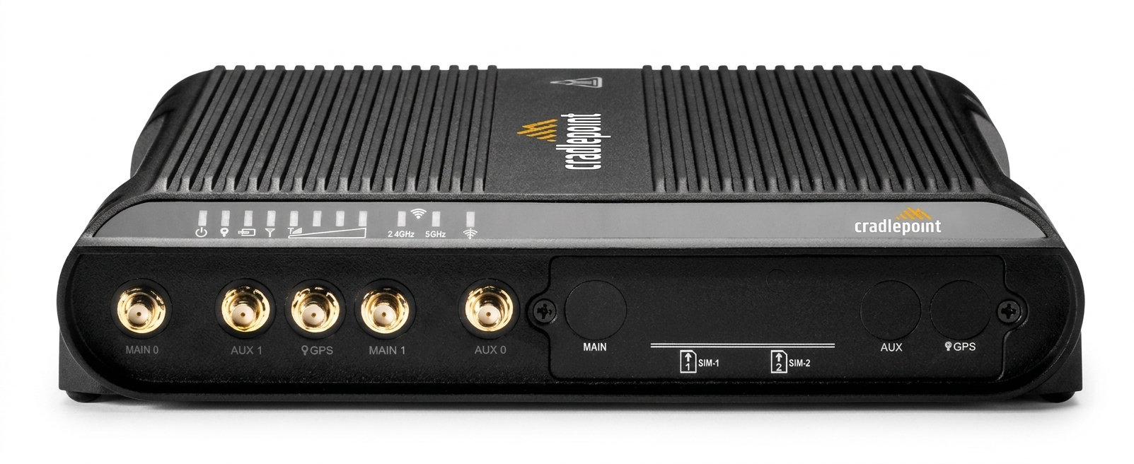 Full | Cradlepoint router model a front connectors