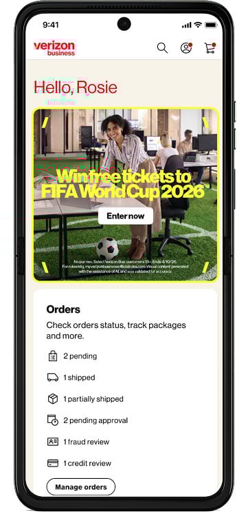 Desk | Verizon business portal FIFA promo