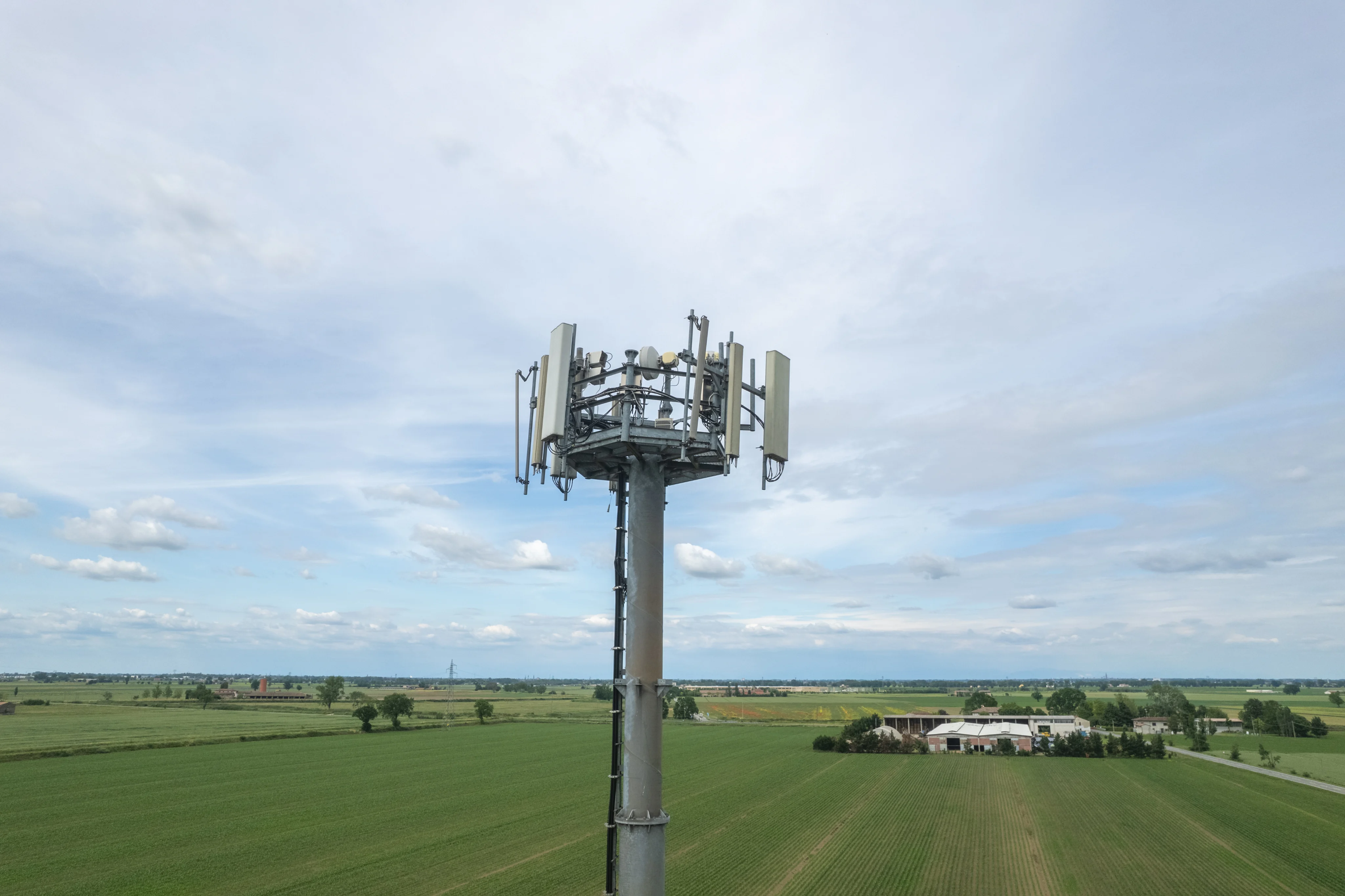 Tile | Cellular Tower Overlooking Rural Farmland