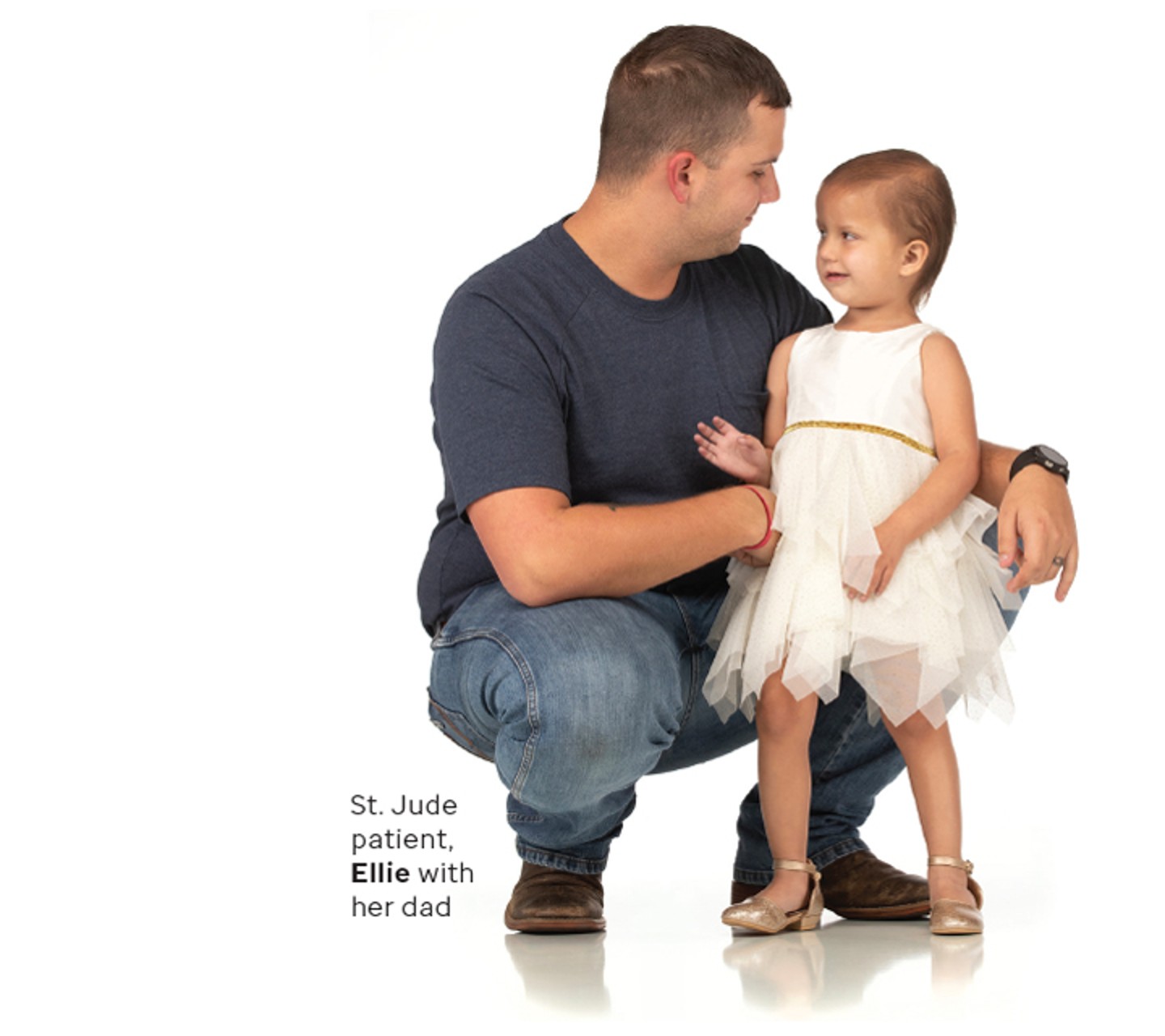 St. Jude patient, Ellie with her dad