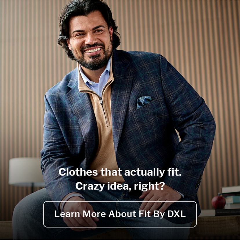 Men's Big & Tall Sizes Explained DXL