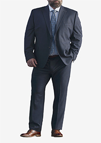 formal dress for fat guys Men's Big + Tall Suits StyleNumber:DRE004-QFL-TW