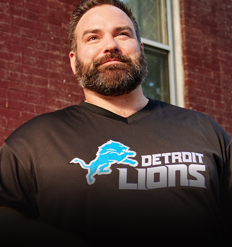 Nfl big and tall mens clothing top