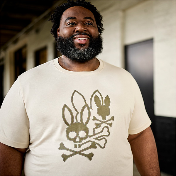 【未使用】PSYCHO BUNNY エフェクトロゴ ストレッチセットアップ L Shop Men's Big + Tall Psycho Bunny | DXL