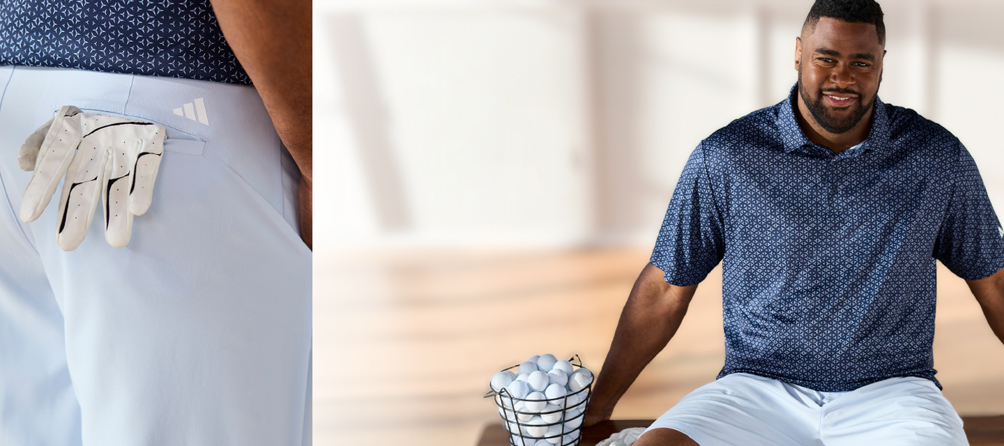 WE KNOW YOU’D RATHER BE GOLFING. Top brands that move with every drive. Explore The Golf Shop