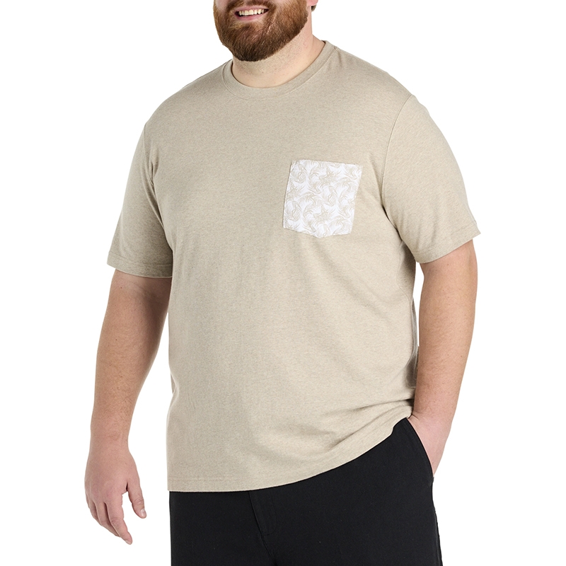 Harbor Bay Moisture-Wicking Printed Pocket T-Shirt