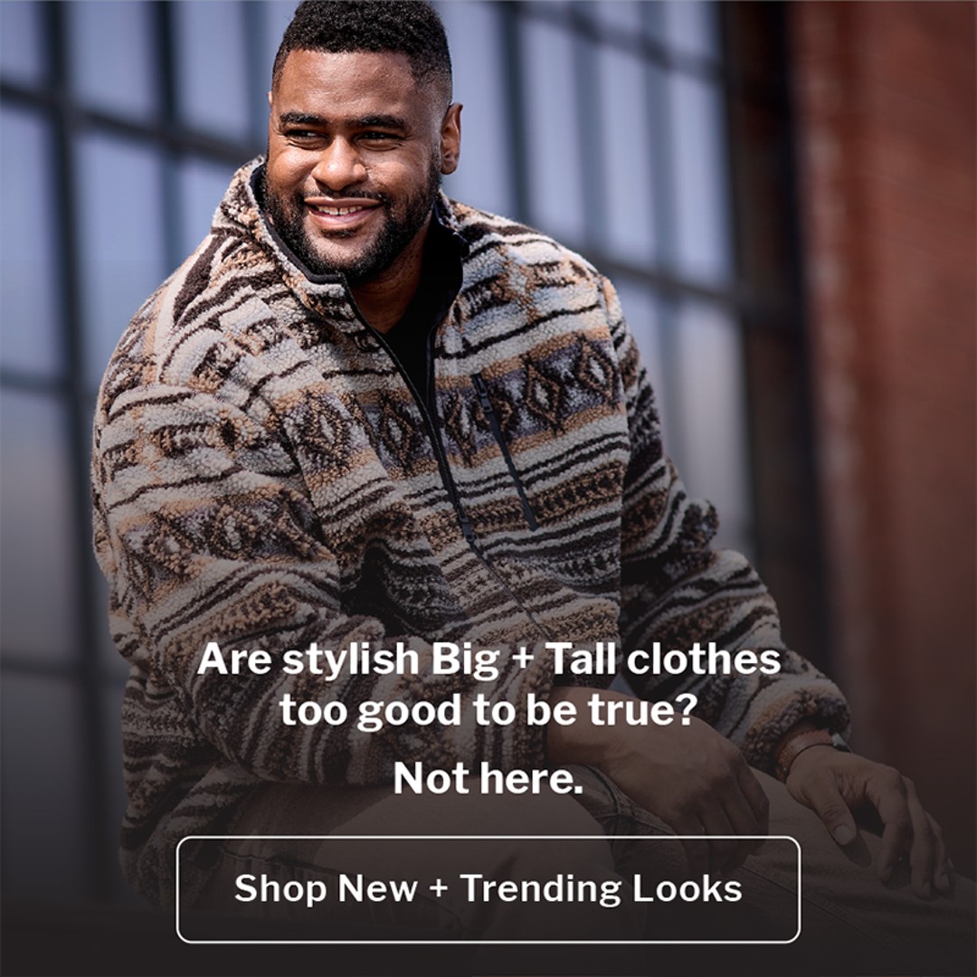 Men's Big & Tall Sizes Explained DXL