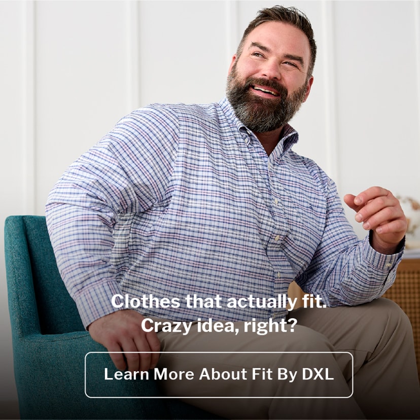 Men's Big & Tall Sizes Explained DXL