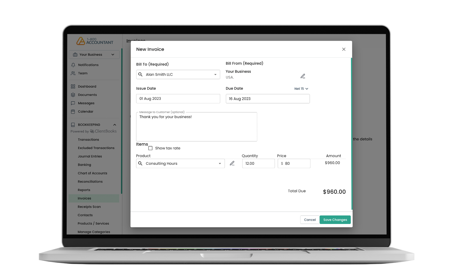 Intuitive invoicing
