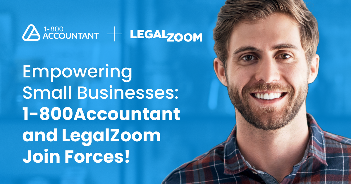 1-800Accountant and LegalZoom Partner to Empower Small Business Owners