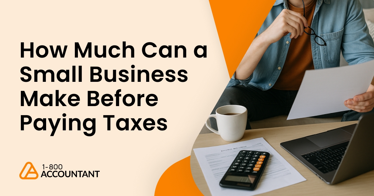 How Much Can a Small Business Make Before Paying Taxes?