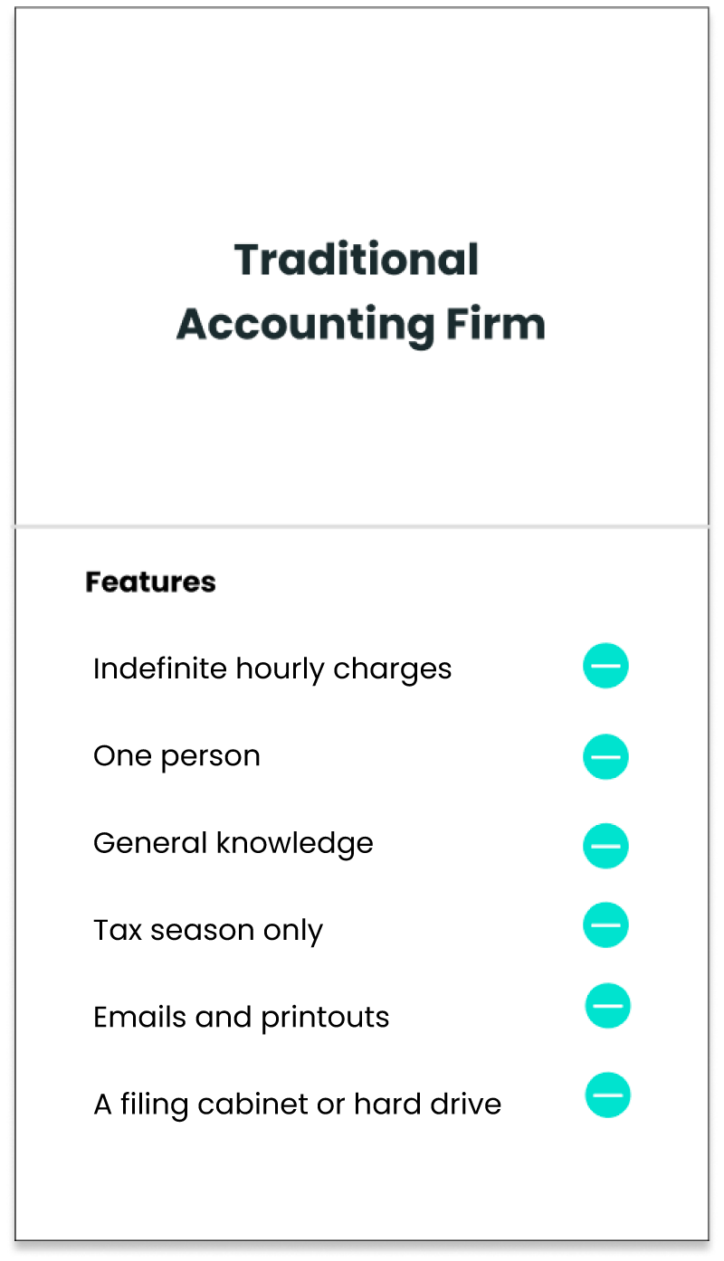 Traditional accounting firm - screenshot.