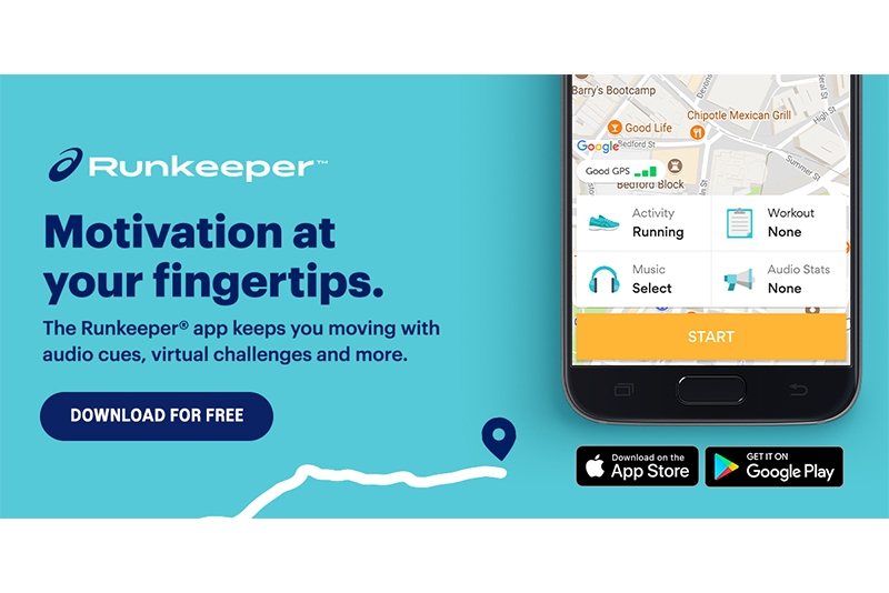 Keep motivated with ASICS Runkeeper⢠app