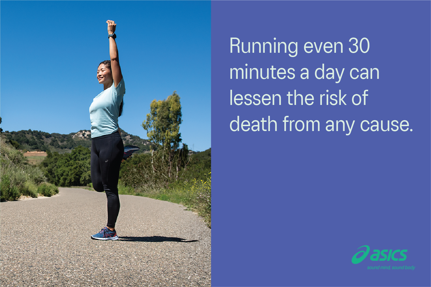 running 30 minutes a day lessens risk of death