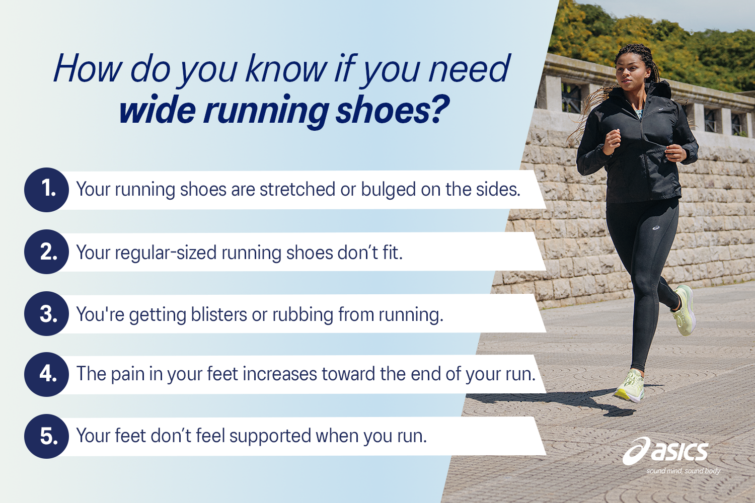 How do you know if you need wide running shoes?