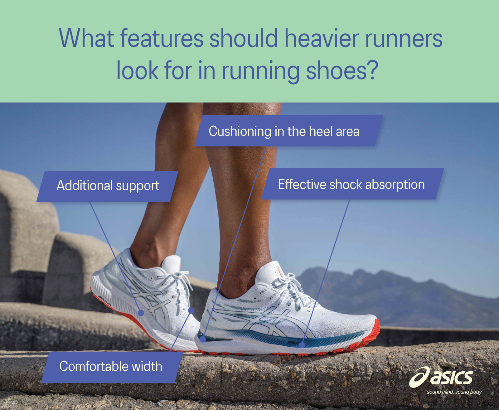 what features should heavier runners look for in running shoes?