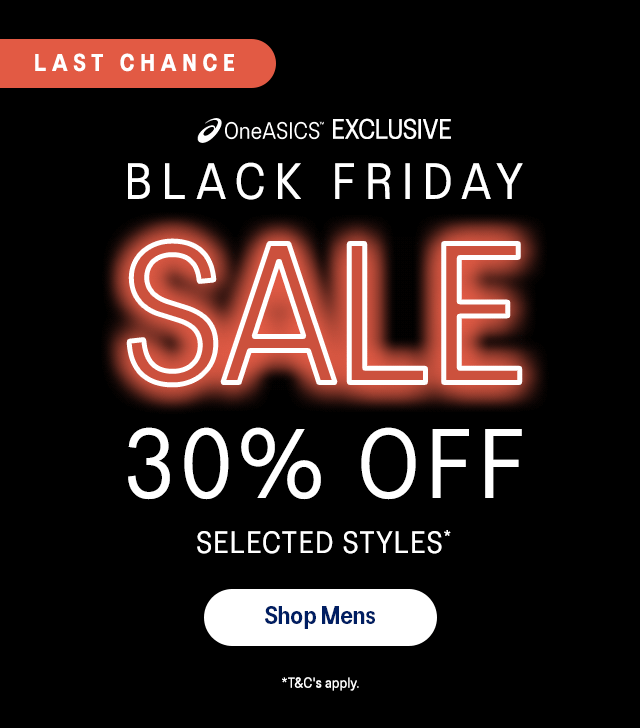 Shop ASICS Mens Black Friday Sale