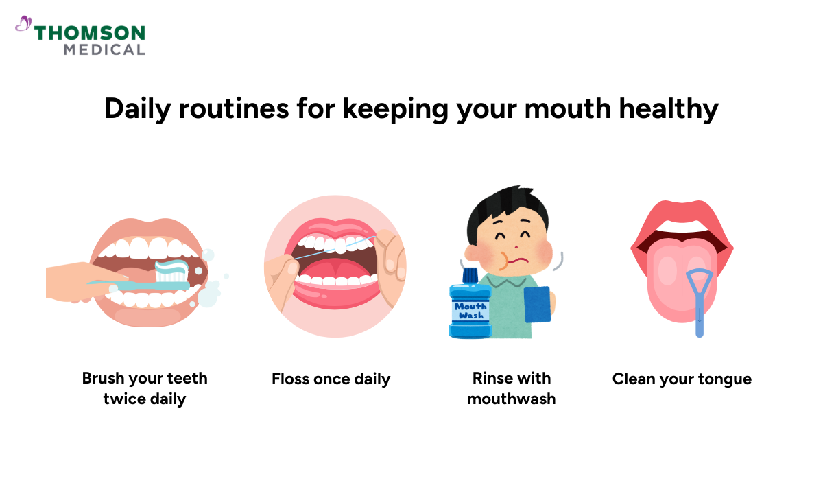Daily routines for keeping your mouth healthy