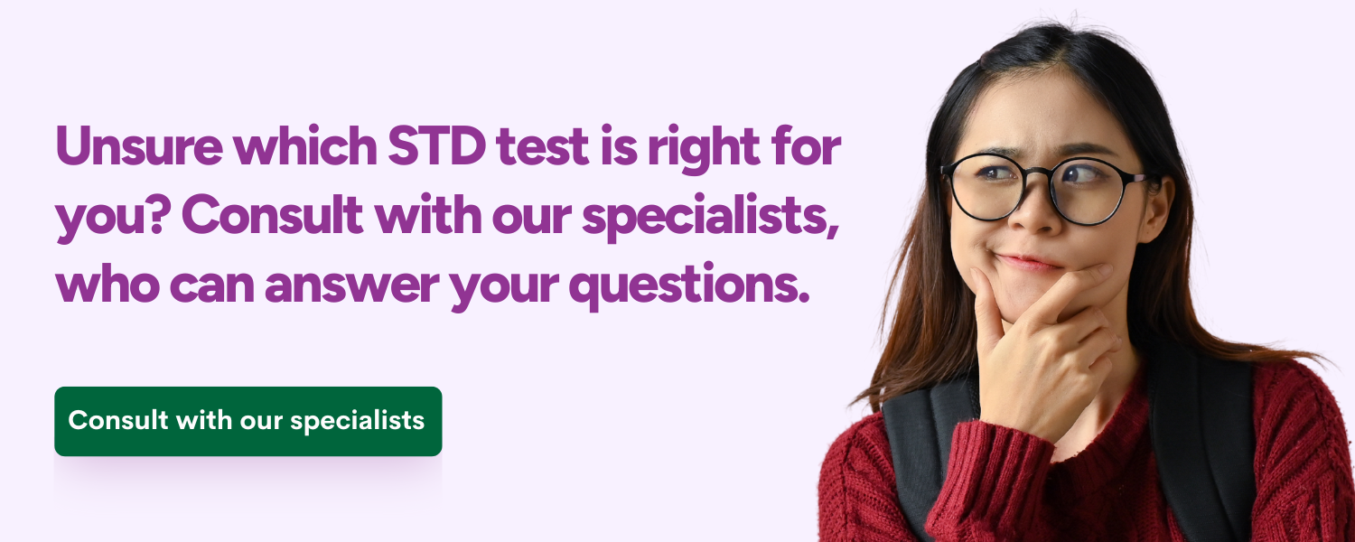 CTA of woman unsure which STD test is right for her?