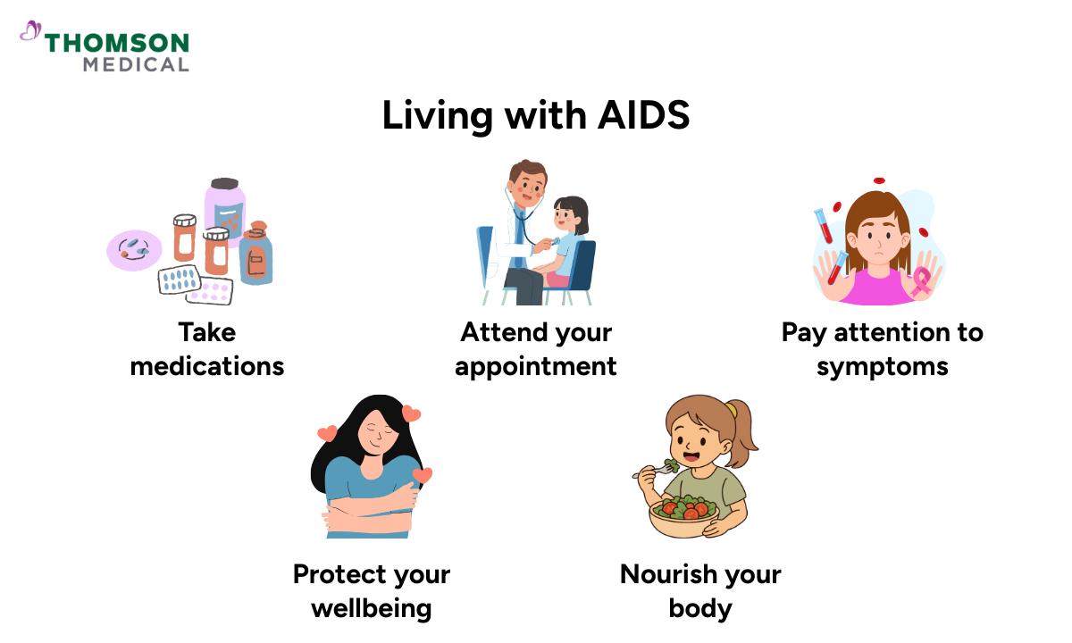 ways to take care of yourself when having aids