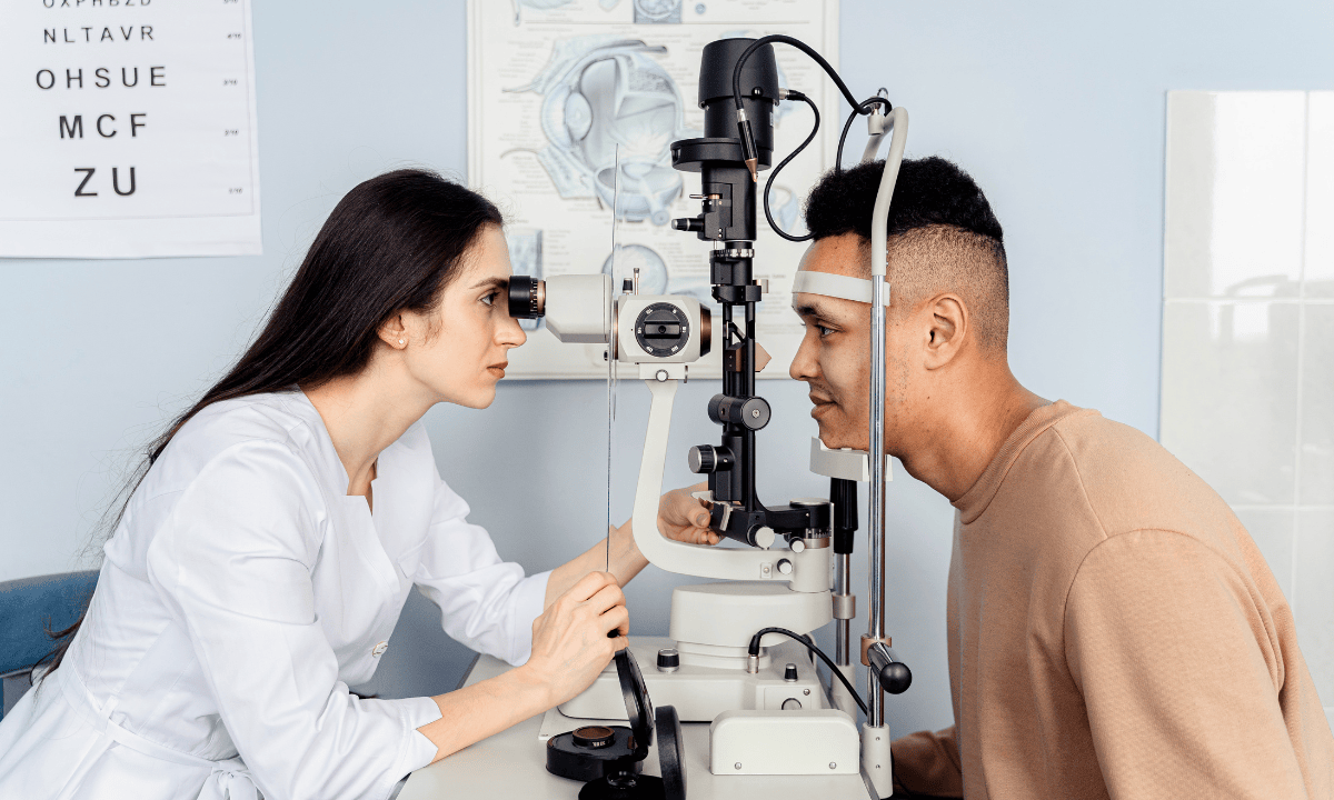 Image illustration of eye tests