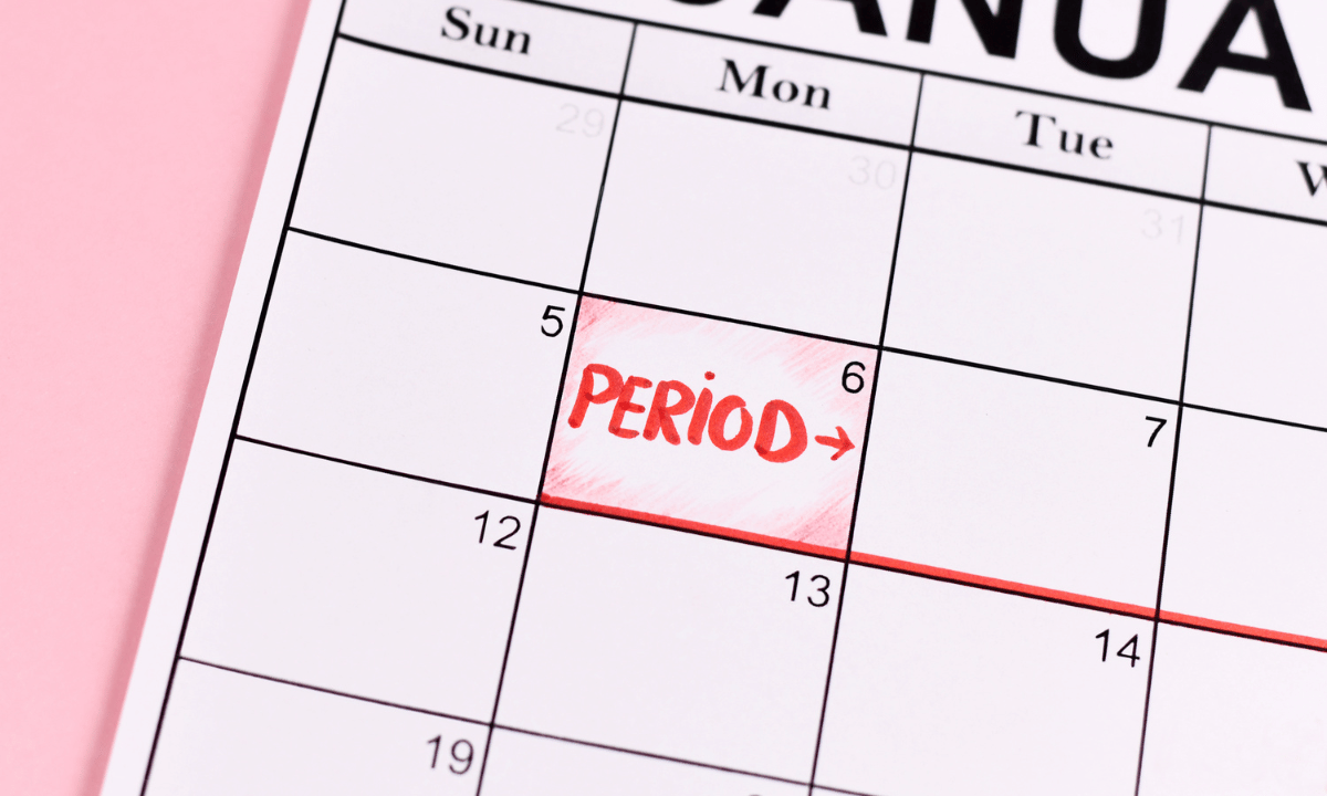 image of period calendar