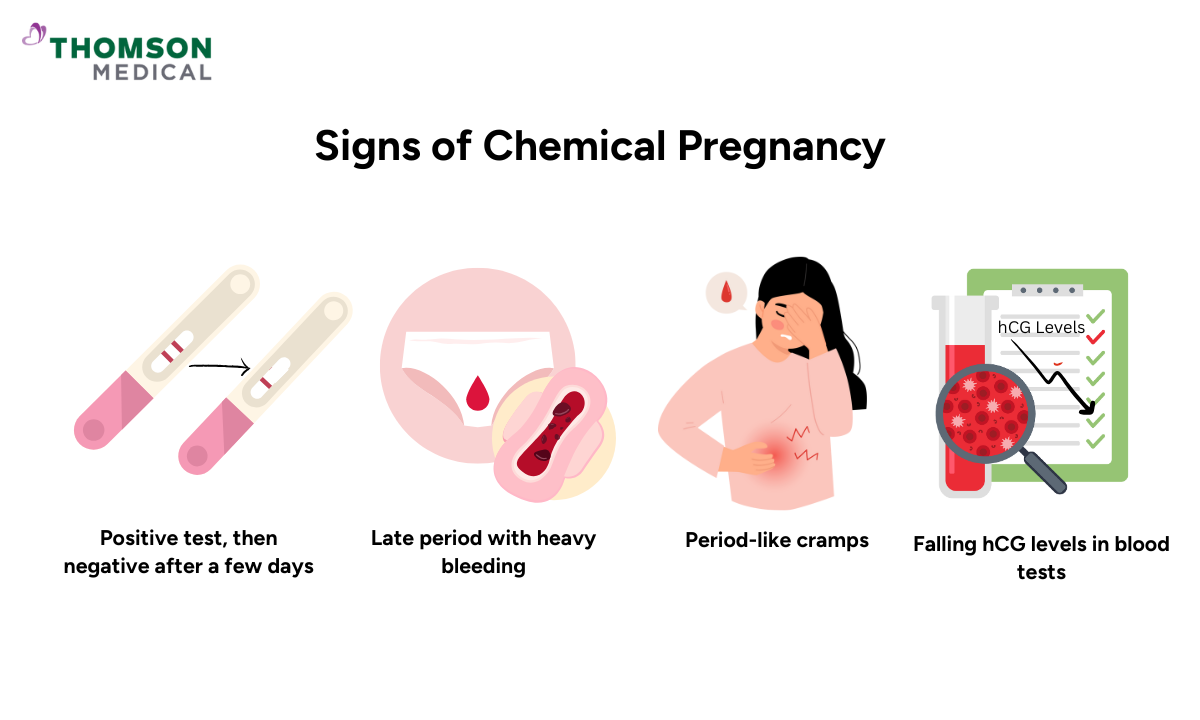 Signs of chemical pregnancy