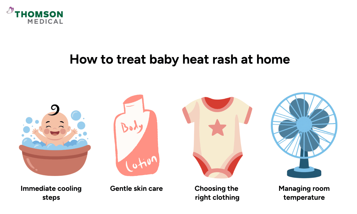 image of how to treat baby heat rash at home