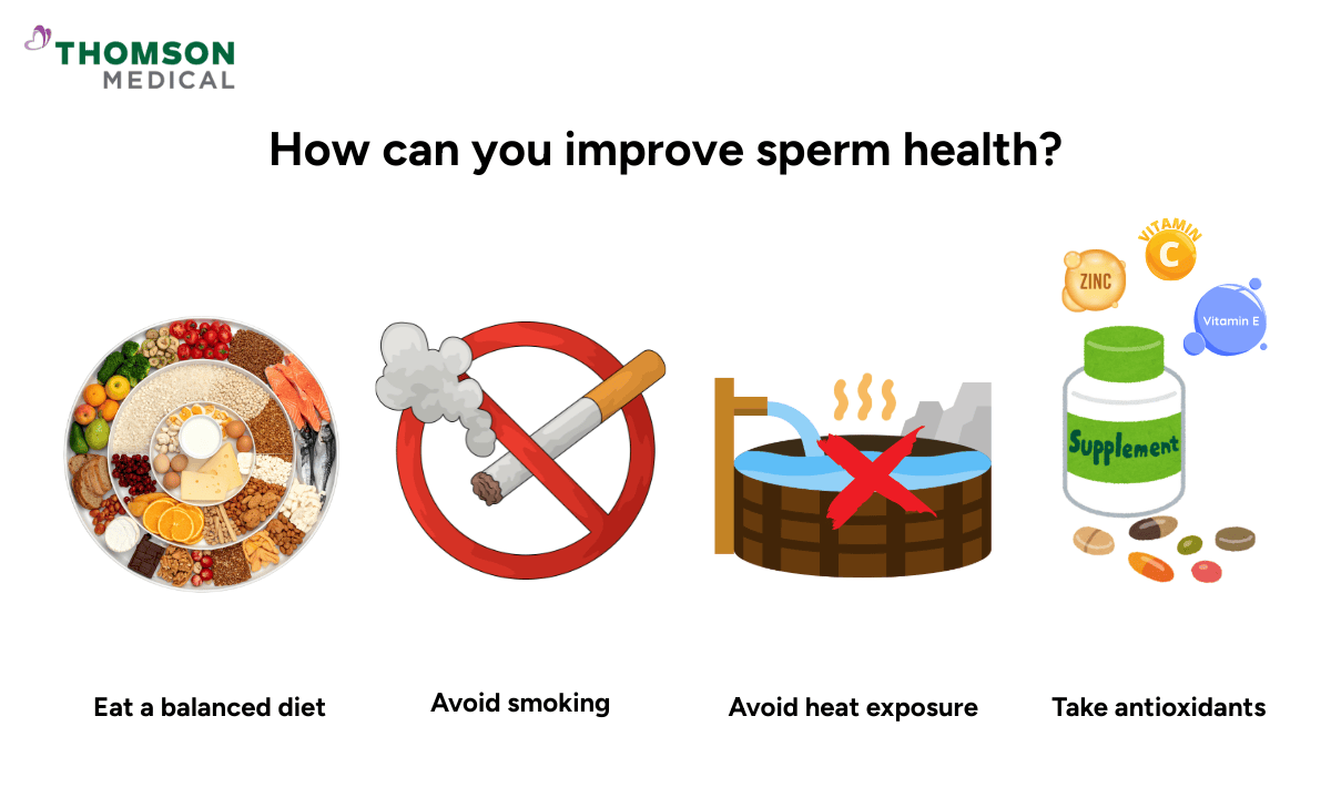 illustrations on how you can you improve sperm health?