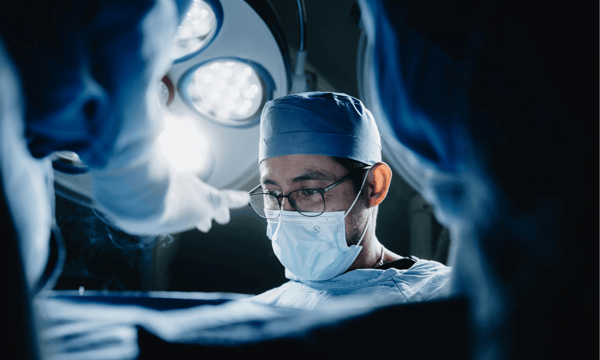 Illustration of surgical treatment for fertility