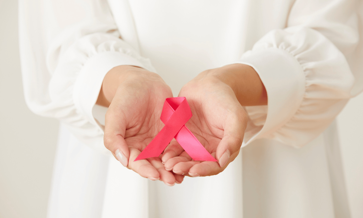 image of cancer ribbon sign
