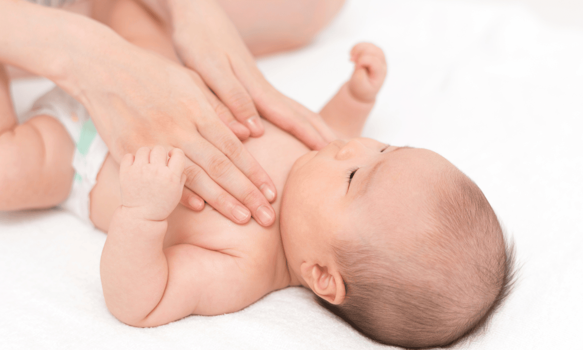 image of physician performing paediatric massage