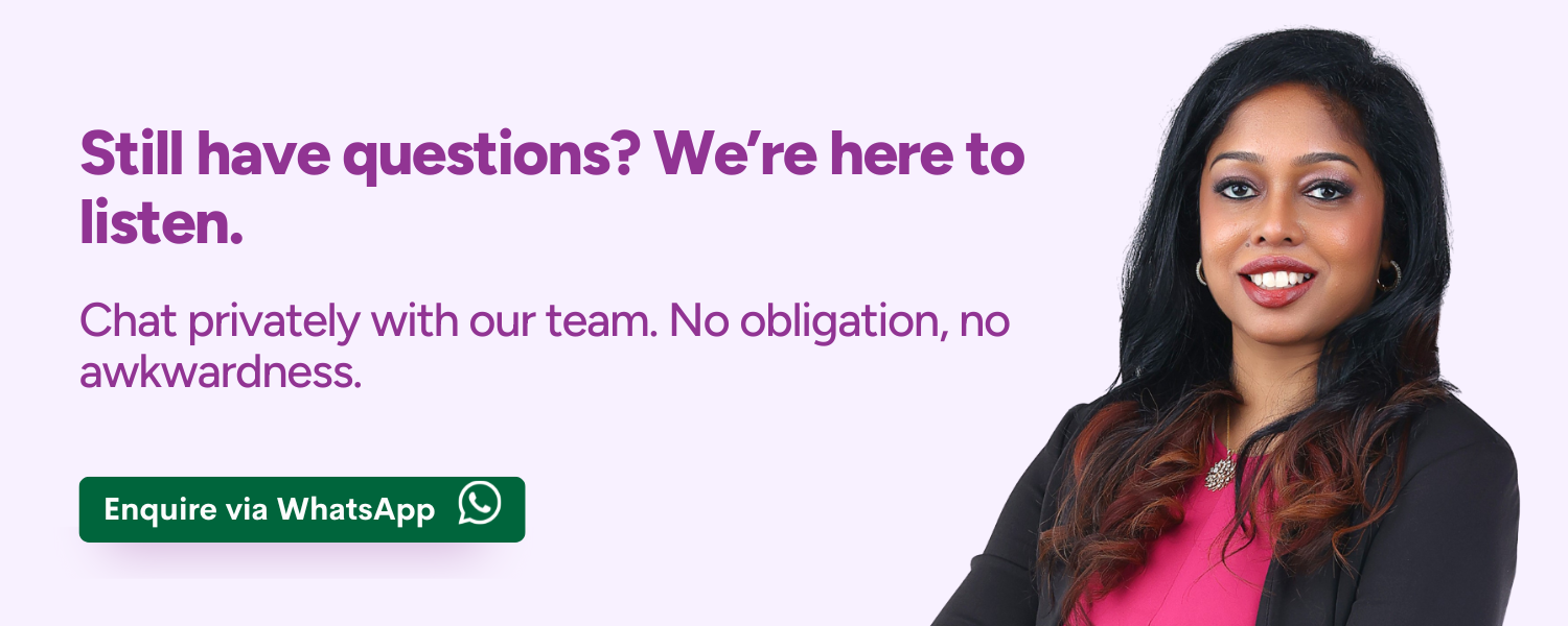 CTA of sexual health specialist ready to answer your questions