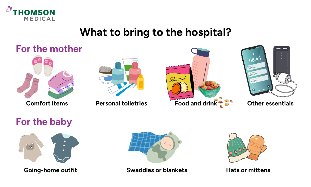 Stuff that you can bring to the hospital