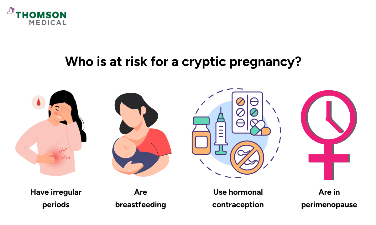 who is at a risk of cryptic pregnancy