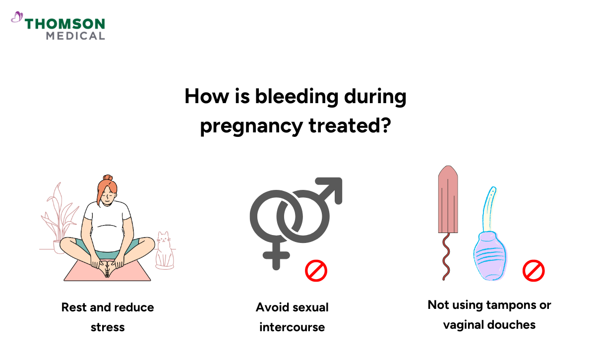 treat bleeding during pregnancy
