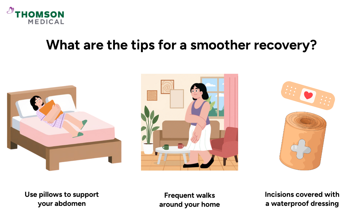 Illustration of tips for a smoother recovery
