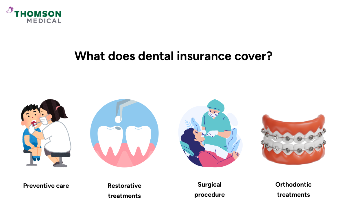illustration image of what does dental insurance cover