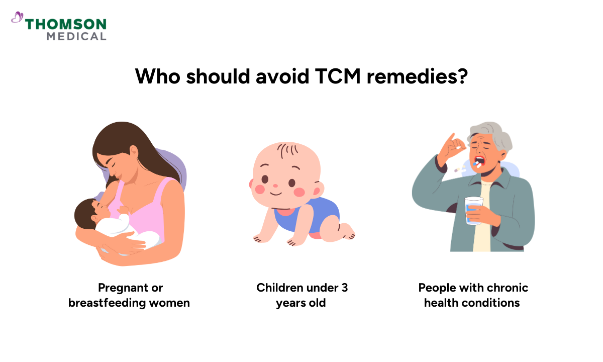 who should avoid tcm remedies?