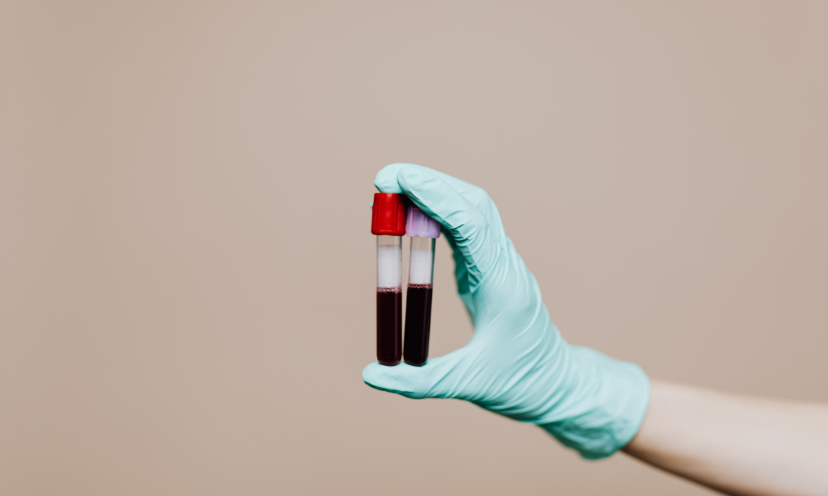 Illustration of blood test