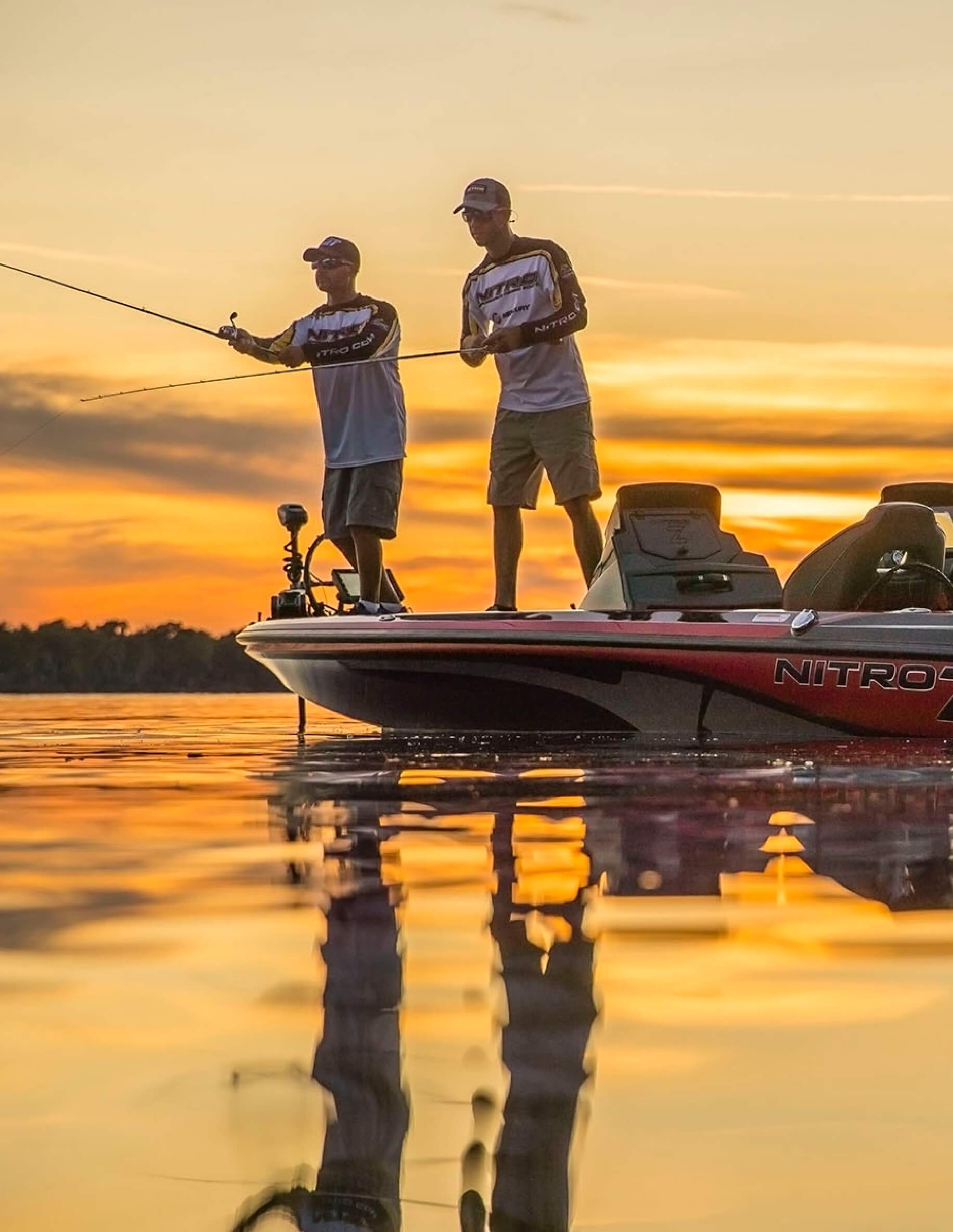Men fishing on boat