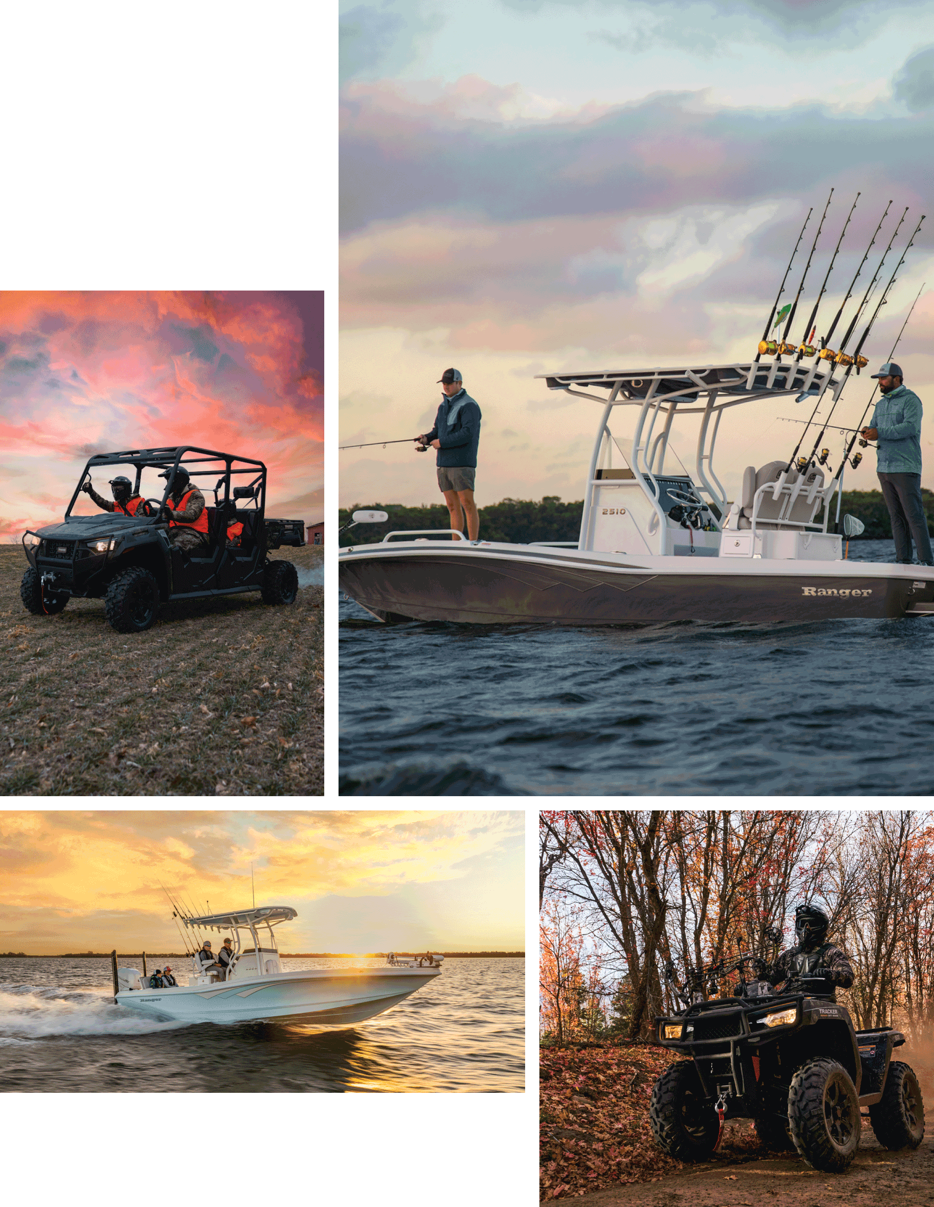 Various recreational vehicles