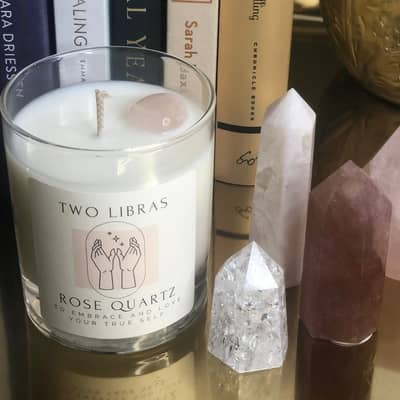 Healing Crystal Candle