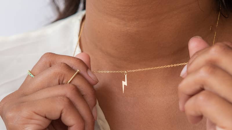 Gold Druzy Double Rings