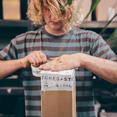 Stitches + Steel About Us - Packing Your Order