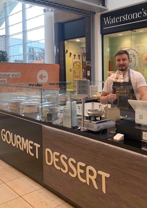 Gourmet Dessert LTD kiosk The Mall Luton